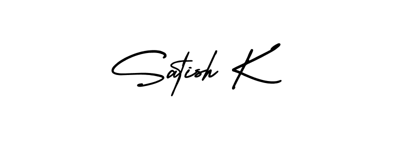 if you are searching for the best signature style for your name Satish K. so please give up your signature search. here we have designed multiple signature styles  using AmerikaSignatureDemo-Regular. Satish K signature style 3 images and pictures png