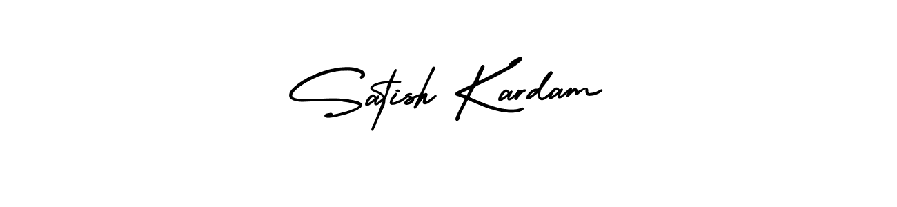Also You can easily find your signature by using the search form. We will create Satish Kardam name handwritten signature images for you free of cost using AmerikaSignatureDemo-Regular sign style. Satish Kardam signature style 3 images and pictures png