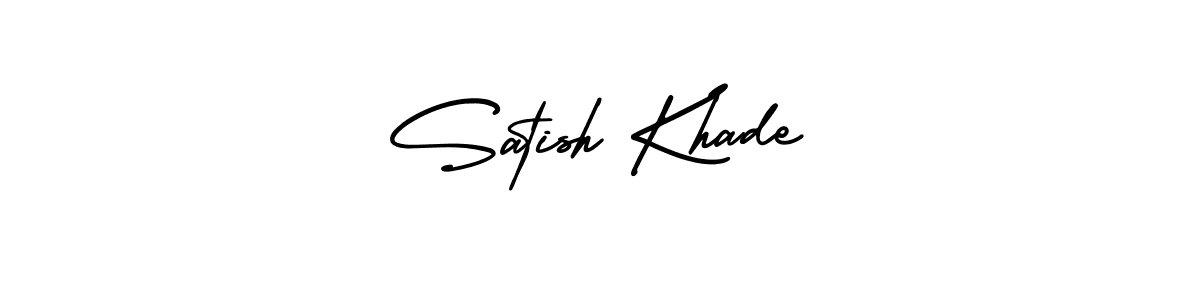 Use a signature maker to create a handwritten signature online. With this signature software, you can design (AmerikaSignatureDemo-Regular) your own signature for name Satish Khade. Satish Khade signature style 3 images and pictures png