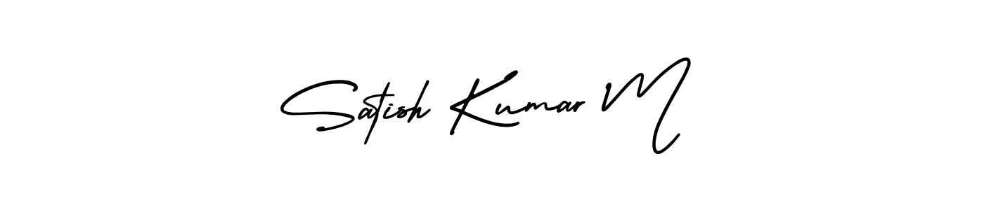 Best and Professional Signature Style for Satish Kumar M. AmerikaSignatureDemo-Regular Best Signature Style Collection. Satish Kumar M signature style 3 images and pictures png