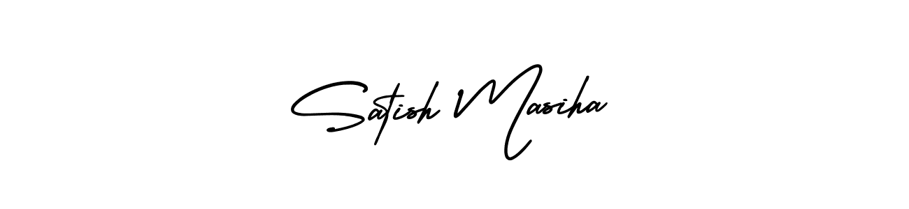 Also we have Satish Masiha name is the best signature style. Create professional handwritten signature collection using AmerikaSignatureDemo-Regular autograph style. Satish Masiha signature style 3 images and pictures png