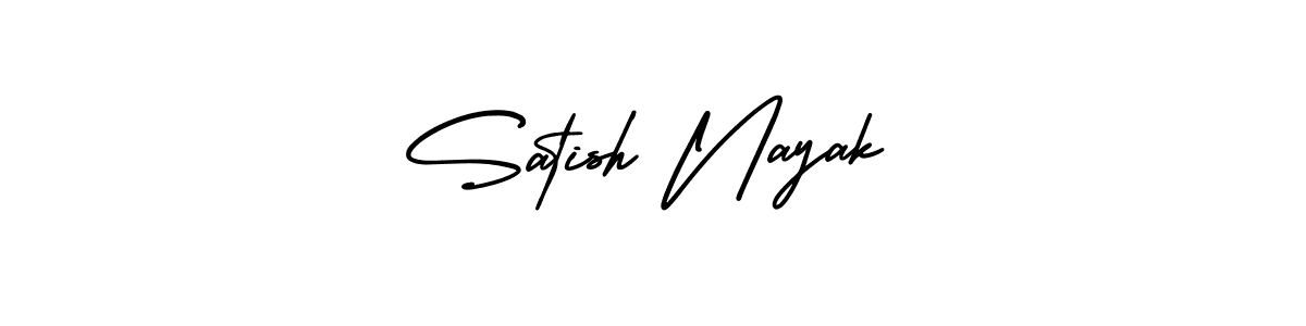 Create a beautiful signature design for name Satish Nayak. With this signature (AmerikaSignatureDemo-Regular) fonts, you can make a handwritten signature for free. Satish Nayak signature style 3 images and pictures png