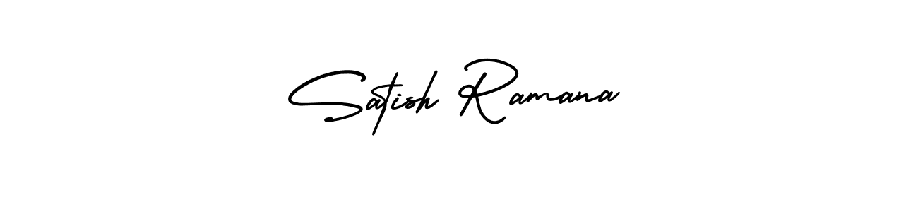 Also You can easily find your signature by using the search form. We will create Satish Ramana name handwritten signature images for you free of cost using AmerikaSignatureDemo-Regular sign style. Satish Ramana signature style 3 images and pictures png