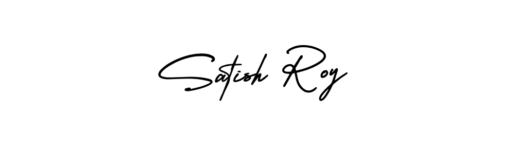 Satish Roy stylish signature style. Best Handwritten Sign (AmerikaSignatureDemo-Regular) for my name. Handwritten Signature Collection Ideas for my name Satish Roy. Satish Roy signature style 3 images and pictures png