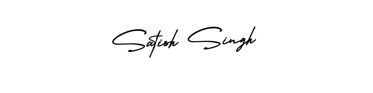 How to Draw Satish Singh signature style? AmerikaSignatureDemo-Regular is a latest design signature styles for name Satish Singh. Satish Singh signature style 3 images and pictures png