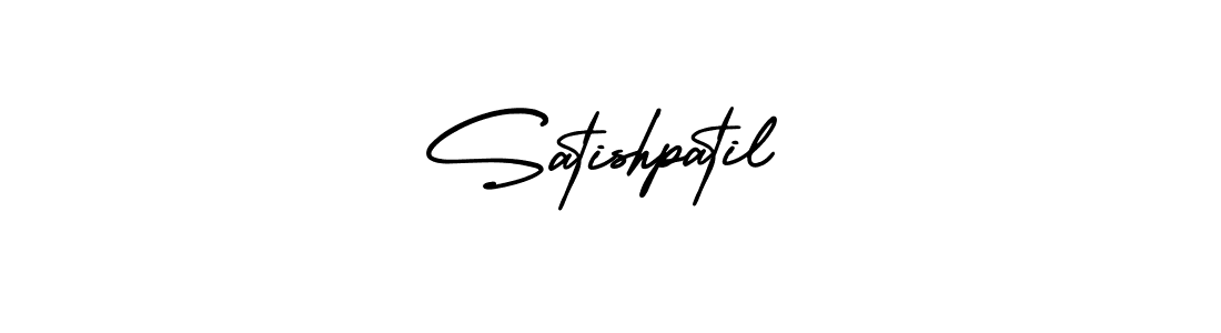 You should practise on your own different ways (AmerikaSignatureDemo-Regular) to write your name (Satishpatil) in signature. don't let someone else do it for you. Satishpatil signature style 3 images and pictures png