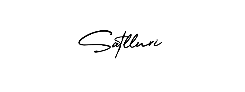 Satlluri stylish signature style. Best Handwritten Sign (AmerikaSignatureDemo-Regular) for my name. Handwritten Signature Collection Ideas for my name Satlluri. Satlluri signature style 3 images and pictures png