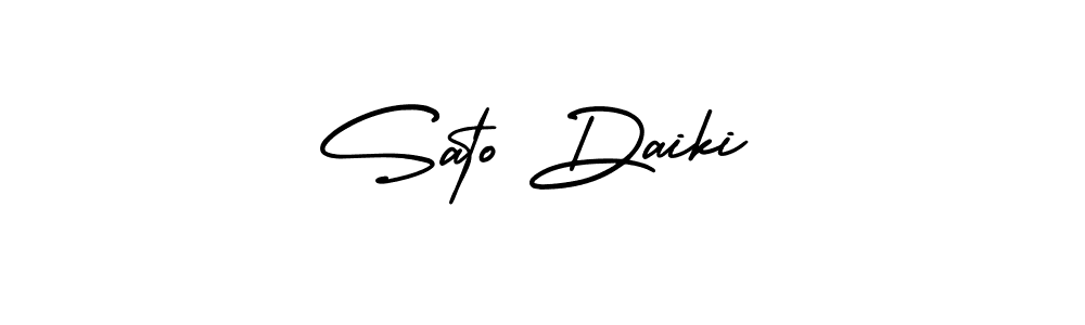 Also You can easily find your signature by using the search form. We will create Sato Daiki name handwritten signature images for you free of cost using AmerikaSignatureDemo-Regular sign style. Sato Daiki signature style 3 images and pictures png