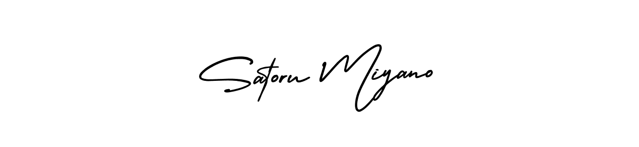 Make a beautiful signature design for name Satoru Miyano. With this signature (AmerikaSignatureDemo-Regular) style, you can create a handwritten signature for free. Satoru Miyano signature style 3 images and pictures png