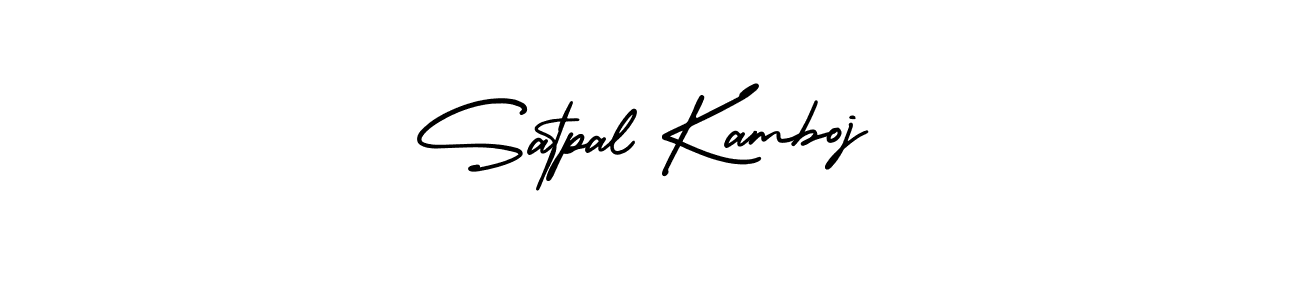 How to Draw Satpal Kamboj signature style? AmerikaSignatureDemo-Regular is a latest design signature styles for name Satpal Kamboj. Satpal Kamboj signature style 3 images and pictures png