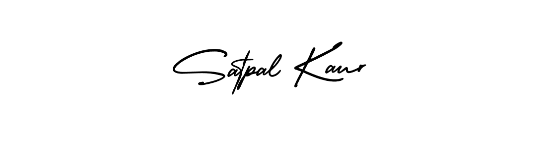 Design your own signature with our free online signature maker. With this signature software, you can create a handwritten (AmerikaSignatureDemo-Regular) signature for name Satpal Kaur. Satpal Kaur signature style 3 images and pictures png
