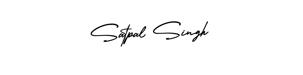 How to Draw Satpal Singh signature style? AmerikaSignatureDemo-Regular is a latest design signature styles for name Satpal Singh. Satpal Singh signature style 3 images and pictures png