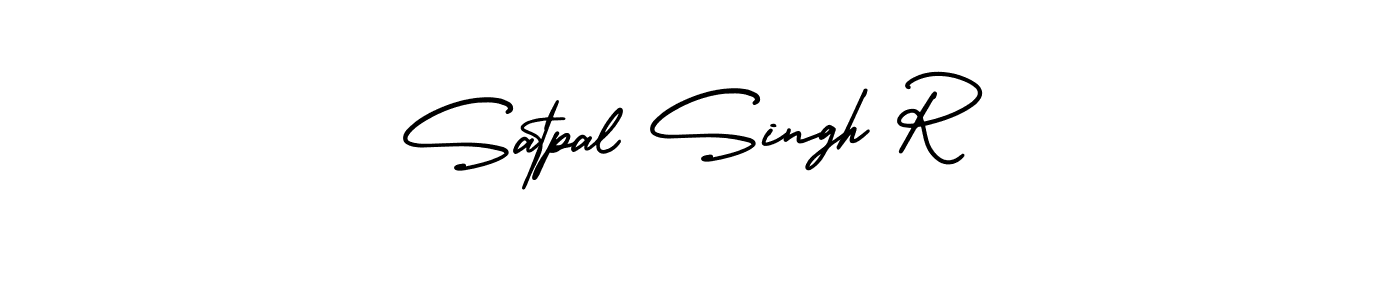 It looks lik you need a new signature style for name Satpal Singh R. Design unique handwritten (AmerikaSignatureDemo-Regular) signature with our free signature maker in just a few clicks. Satpal Singh R signature style 3 images and pictures png