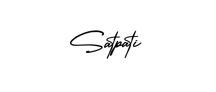 Create a beautiful signature design for name Satpati. With this signature (AmerikaSignatureDemo-Regular) fonts, you can make a handwritten signature for free. Satpati signature style 3 images and pictures png