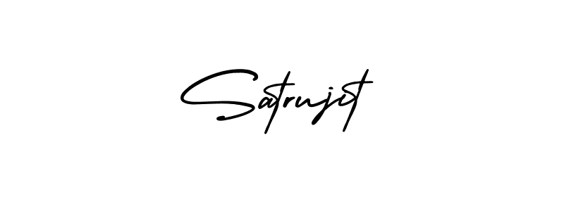 How to Draw Satrujit signature style? AmerikaSignatureDemo-Regular is a latest design signature styles for name Satrujit. Satrujit signature style 3 images and pictures png