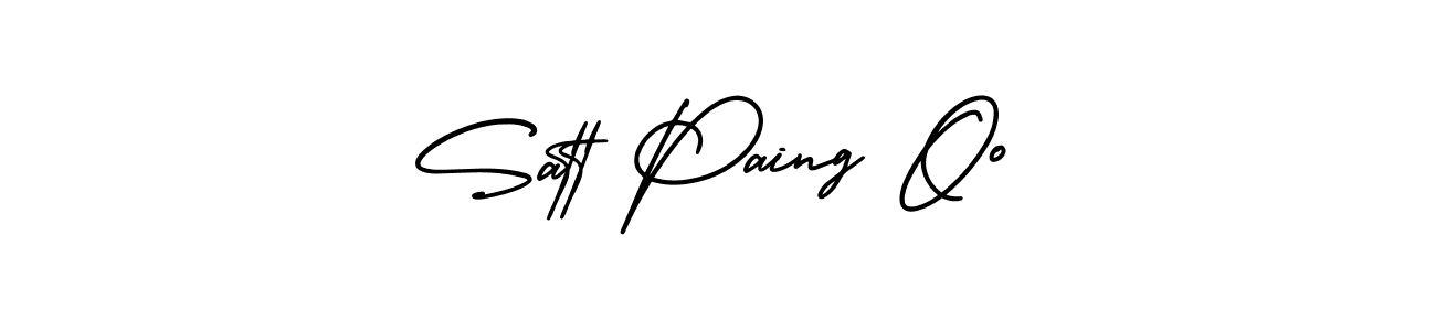 It looks lik you need a new signature style for name Satt Paing Oo. Design unique handwritten (AmerikaSignatureDemo-Regular) signature with our free signature maker in just a few clicks. Satt Paing Oo signature style 3 images and pictures png