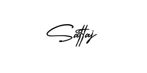 How to make Sattaj name signature. Use AmerikaSignatureDemo-Regular style for creating short signs online. This is the latest handwritten sign. Sattaj signature style 3 images and pictures png