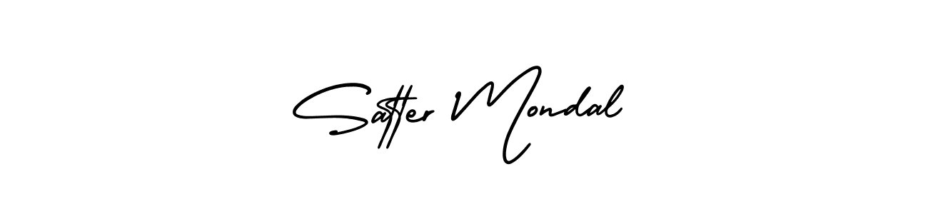 Also You can easily find your signature by using the search form. We will create Satter Mondal name handwritten signature images for you free of cost using AmerikaSignatureDemo-Regular sign style. Satter Mondal signature style 3 images and pictures png