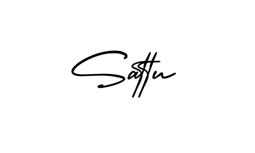 Make a beautiful signature design for name Sattu. With this signature (AmerikaSignatureDemo-Regular) style, you can create a handwritten signature for free. Sattu signature style 3 images and pictures png