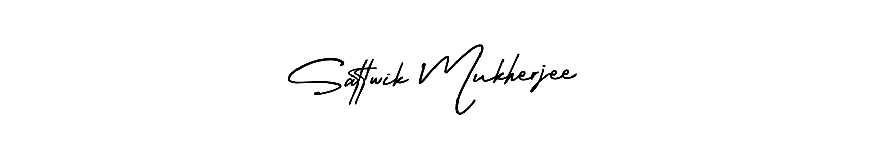How to Draw Sattwik Mukherjee signature style? AmerikaSignatureDemo-Regular is a latest design signature styles for name Sattwik Mukherjee. Sattwik Mukherjee signature style 3 images and pictures png