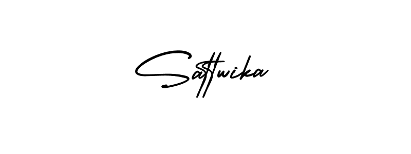 Design your own signature with our free online signature maker. With this signature software, you can create a handwritten (AmerikaSignatureDemo-Regular) signature for name Sattwika. Sattwika signature style 3 images and pictures png