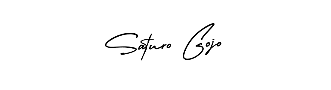 Make a beautiful signature design for name Saturo Gojo. With this signature (AmerikaSignatureDemo-Regular) style, you can create a handwritten signature for free. Saturo Gojo signature style 3 images and pictures png