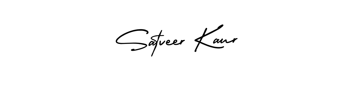 You should practise on your own different ways (AmerikaSignatureDemo-Regular) to write your name (Satveer Kaur) in signature. don't let someone else do it for you. Satveer Kaur signature style 3 images and pictures png