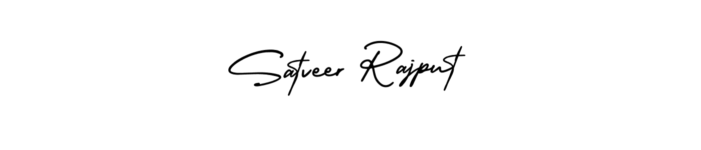 Design your own signature with our free online signature maker. With this signature software, you can create a handwritten (AmerikaSignatureDemo-Regular) signature for name Satveer Rajput. Satveer Rajput signature style 3 images and pictures png