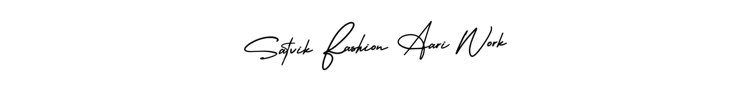 Create a beautiful signature design for name Satvik Fashion Aari Work. With this signature (AmerikaSignatureDemo-Regular) fonts, you can make a handwritten signature for free. Satvik Fashion Aari Work signature style 3 images and pictures png