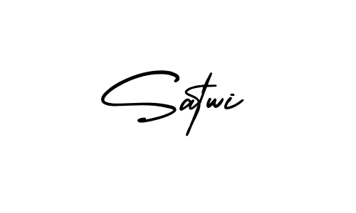 Create a beautiful signature design for name Satwi. With this signature (AmerikaSignatureDemo-Regular) fonts, you can make a handwritten signature for free. Satwi signature style 3 images and pictures png