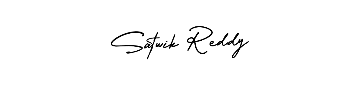 AmerikaSignatureDemo-Regular is a professional signature style that is perfect for those who want to add a touch of class to their signature. It is also a great choice for those who want to make their signature more unique. Get Satwik Reddy name to fancy signature for free. Satwik Reddy signature style 3 images and pictures png