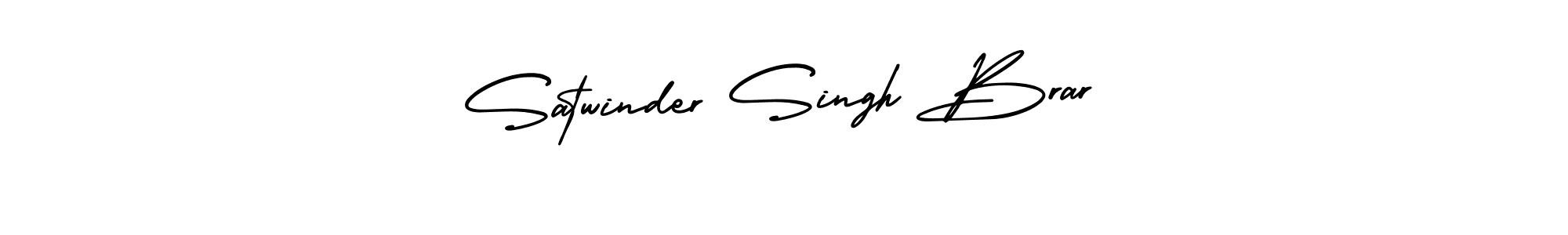 It looks lik you need a new signature style for name Satwinder Singh Brar. Design unique handwritten (AmerikaSignatureDemo-Regular) signature with our free signature maker in just a few clicks. Satwinder Singh Brar signature style 3 images and pictures png