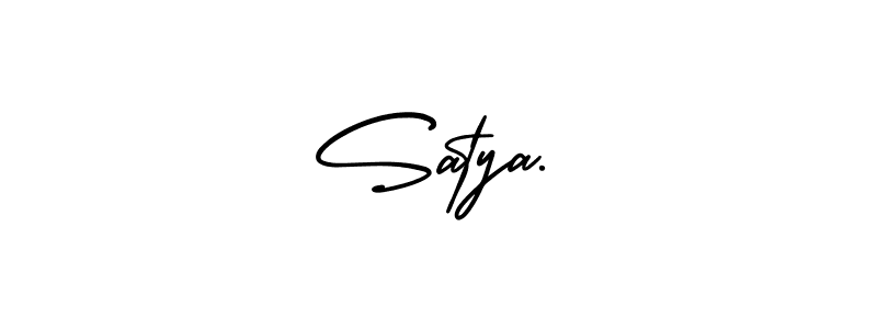 Create a beautiful signature design for name Satya…. With this signature (AmerikaSignatureDemo-Regular) fonts, you can make a handwritten signature for free. Satya… signature style 3 images and pictures png