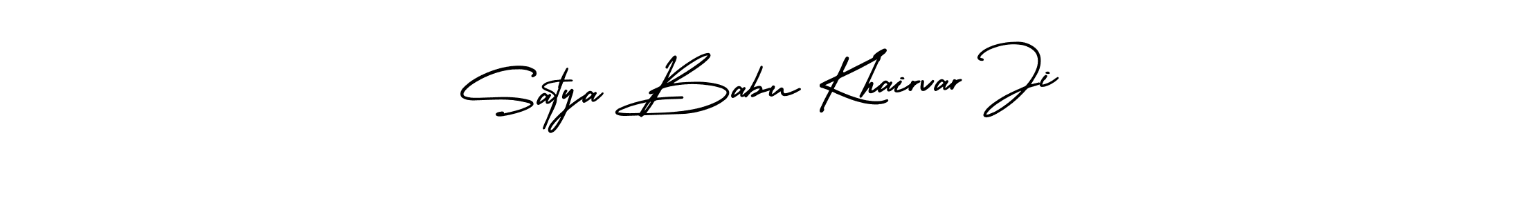 Make a beautiful signature design for name Satya Babu Khairvar Ji. Use this online signature maker to create a handwritten signature for free. Satya Babu Khairvar Ji signature style 3 images and pictures png