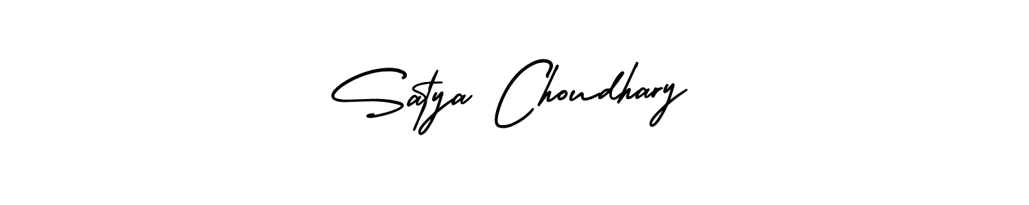 Create a beautiful signature design for name Satya Choudhary. With this signature (AmerikaSignatureDemo-Regular) fonts, you can make a handwritten signature for free. Satya Choudhary signature style 3 images and pictures png