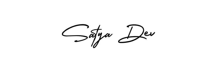 It looks lik you need a new signature style for name Satya Dev. Design unique handwritten (AmerikaSignatureDemo-Regular) signature with our free signature maker in just a few clicks. Satya Dev signature style 3 images and pictures png