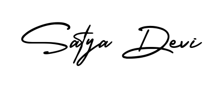 The AmerikaSignatureDemo-Regular lettering style adds unique flourish to name Satya Devi. Stand out with a custom digital autograph made in seconds. Satya Devi signature style 3 images and pictures png