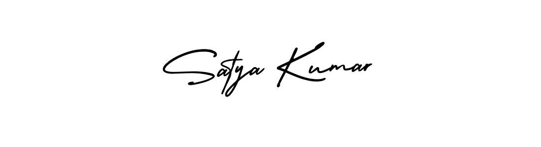 The best way (AmerikaSignatureDemo-Regular) to make a short signature is to pick only two or three words in your name. The name Satya Kumar include a total of six letters. For converting this name. Satya Kumar signature style 3 images and pictures png