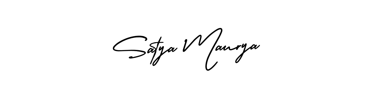 Make a beautiful signature design for name Satya Maurya. Use this online signature maker to create a handwritten signature for free. Satya Maurya signature style 3 images and pictures png