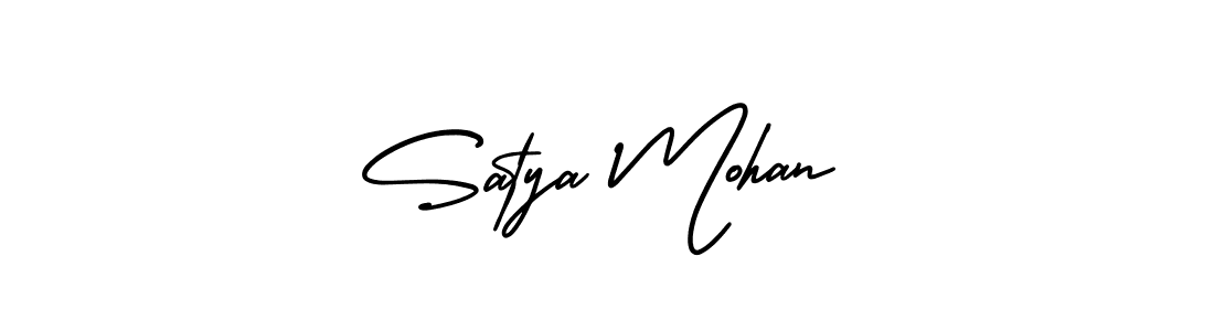 Design your own signature with our free online signature maker. With this signature software, you can create a handwritten (AmerikaSignatureDemo-Regular) signature for name Satya Mohan. Satya Mohan signature style 3 images and pictures png