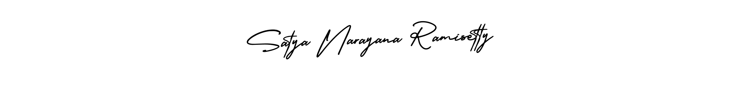 Make a short Satya Narayana Ramisetty signature style. Manage your documents anywhere anytime using AmerikaSignatureDemo-Regular. Create and add eSignatures, submit forms, share and send files easily. Satya Narayana Ramisetty signature style 3 images and pictures png