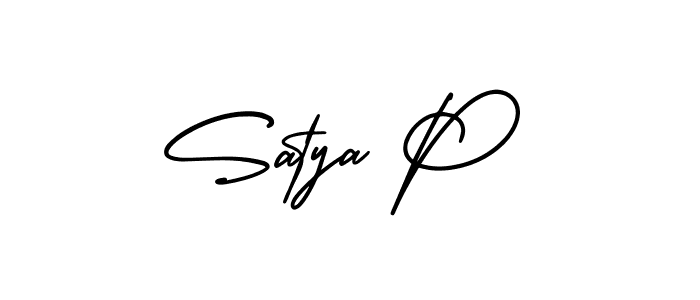 Also You can easily find your signature by using the search form. We will create Satya P name handwritten signature images for you free of cost using AmerikaSignatureDemo-Regular sign style. Satya P signature style 3 images and pictures png