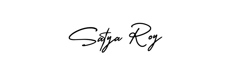 Use a signature maker to create a handwritten signature online. With this signature software, you can design (AmerikaSignatureDemo-Regular) your own signature for name Satya Roy. Satya Roy signature style 3 images and pictures png