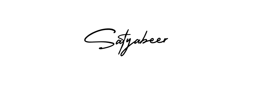 Design your own signature with our free online signature maker. With this signature software, you can create a handwritten (AmerikaSignatureDemo-Regular) signature for name Satyabeer. Satyabeer signature style 3 images and pictures png