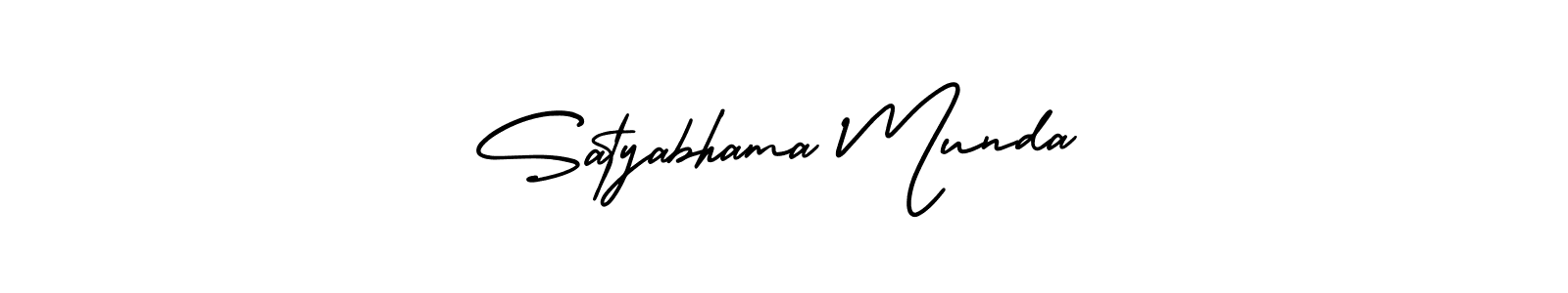 Use a signature maker to create a handwritten signature online. With this signature software, you can design (AmerikaSignatureDemo-Regular) your own signature for name Satyabhama Munda. Satyabhama Munda signature style 3 images and pictures png