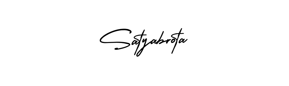 How to make Satyabrota name signature. Use AmerikaSignatureDemo-Regular style for creating short signs online. This is the latest handwritten sign. Satyabrota signature style 3 images and pictures png