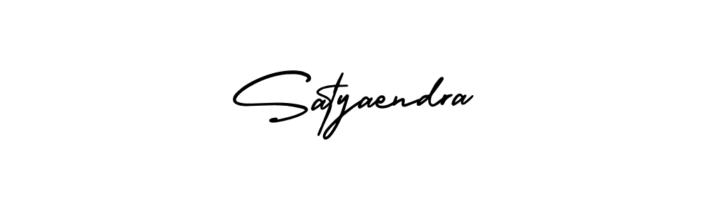 How to make Satyaendra name signature. Use AmerikaSignatureDemo-Regular style for creating short signs online. This is the latest handwritten sign. Satyaendra signature style 3 images and pictures png