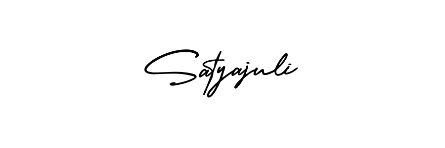 This is the best signature style for the Satyajuli name. Also you like these signature font (AmerikaSignatureDemo-Regular). Mix name signature. Satyajuli signature style 3 images and pictures png