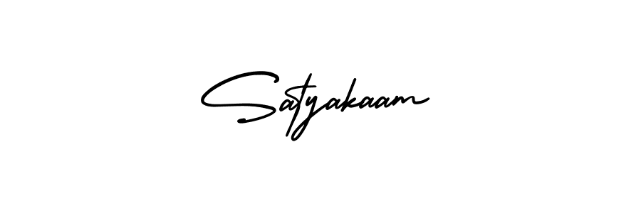 Create a beautiful signature design for name Satyakaam. With this signature (AmerikaSignatureDemo-Regular) fonts, you can make a handwritten signature for free. Satyakaam signature style 3 images and pictures png