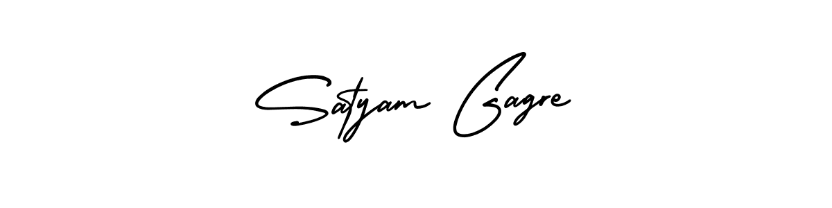 Create a beautiful signature design for name Satyam Gagre. With this signature (AmerikaSignatureDemo-Regular) fonts, you can make a handwritten signature for free. Satyam Gagre signature style 3 images and pictures png